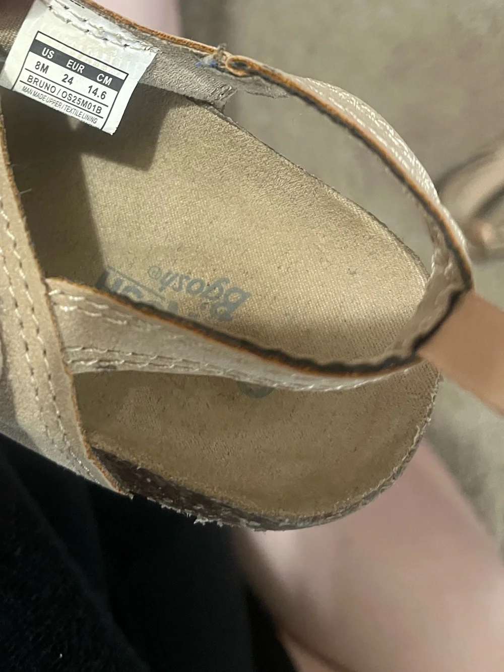 OshKosh B'gosh Beige Double-Buckle Kids Sandals with Pink Heel Tabs